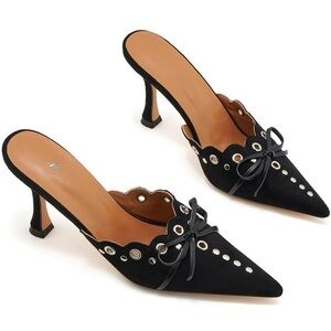 Atbell Elegant Black Women's Heels